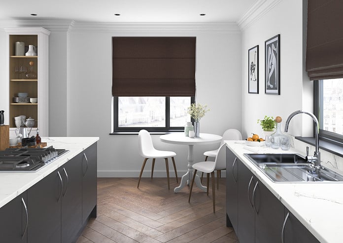 Devonshire, Mocha - Twist&Fit Roman Blind - Image 5